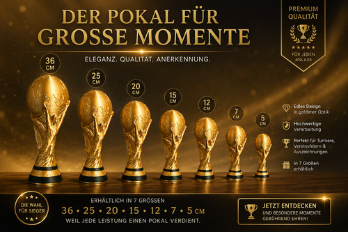 Pokal 2026 5 36cm cm - -, 5-36cm