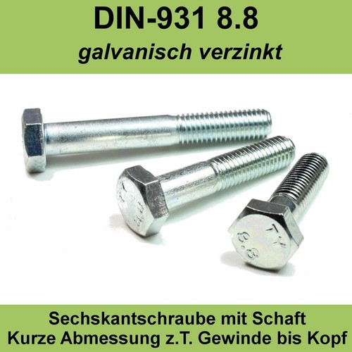 M16 din 931 sechskant - m16,
