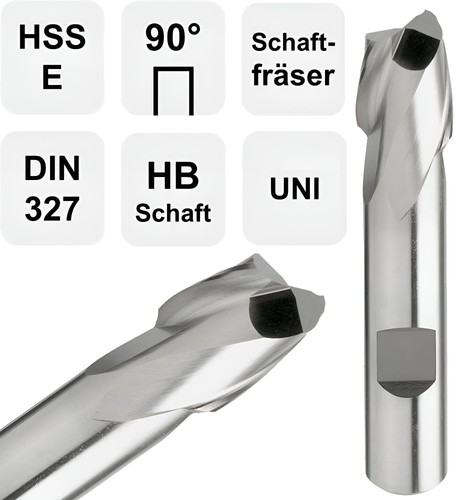 Hss schaftfräser - (co5%),