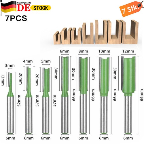 7stück set nutfräser 6mm - set,